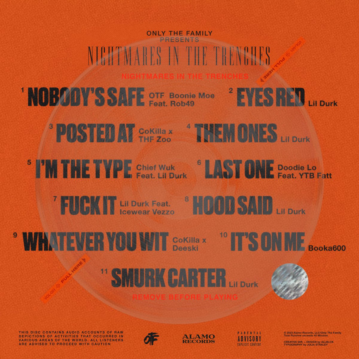 lildurk's tweet photo. Only The Family in my eyes, we got each other 👐🏽 OTF presents Nightmares In The Trenches this Friday 🦅

https://t.co/j4UbiNqaiN https://t.co/x0L7r2nQMs