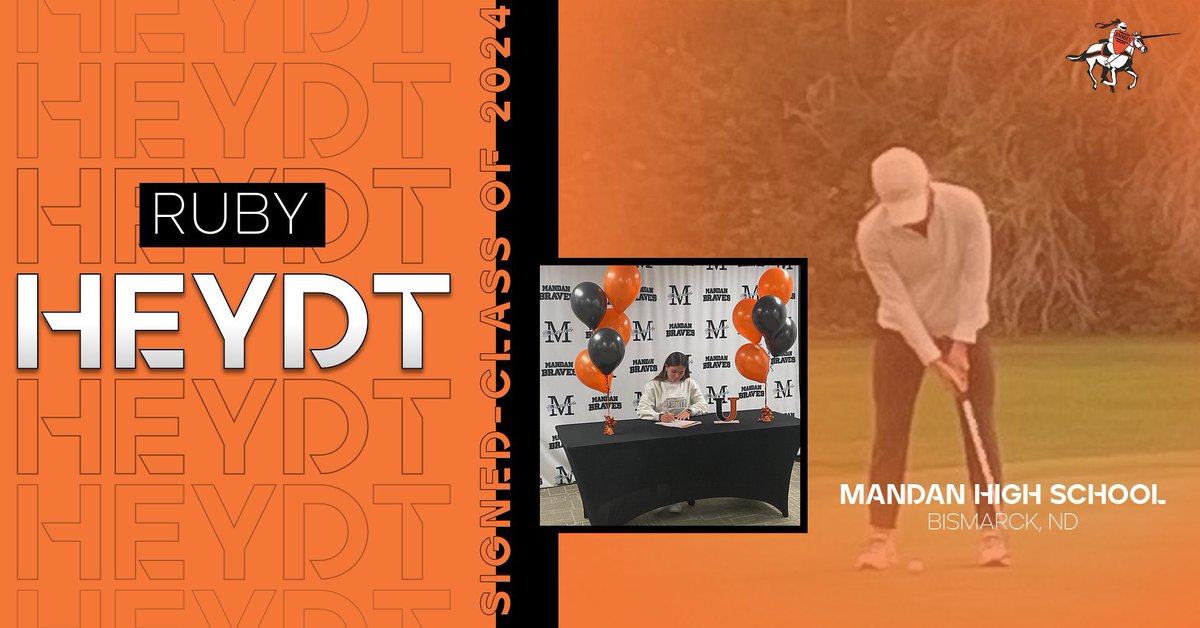 uj_jimmiesgolf's tweet photo. 🚨COMMIT ALERT🚨
We are beyond thrilled to announce the signing of Ruby Heydt from Mandan HS to our Women’s Team! Welcome to the Jimmie Family! #JimmiePride #FearTheKnight #BuildingForeTheFuture #WhosNext https://t.co/NKEGlg1kEH