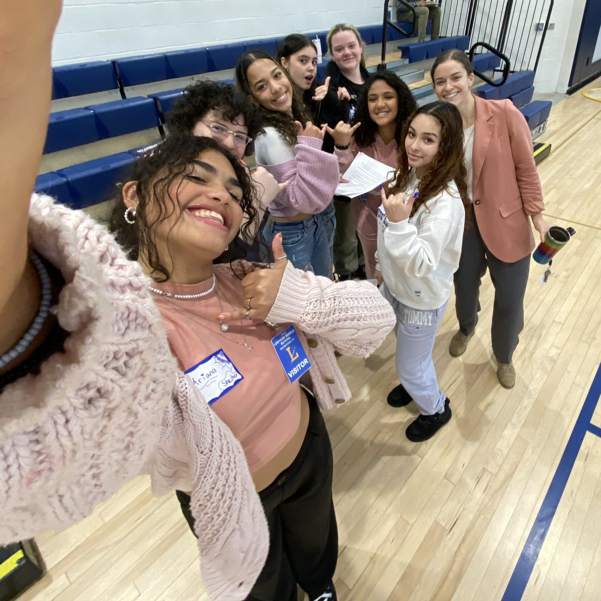 LedyardMTW's tweet photo. Last week we facilitated 24 conversation over 2 days with all of the 6th graders at LMS. We focused on being kind to each other &amp; steps to prevent bullying. We are making a difference one difficult conversation at a time! https://t.co/I3cM8HFUEl