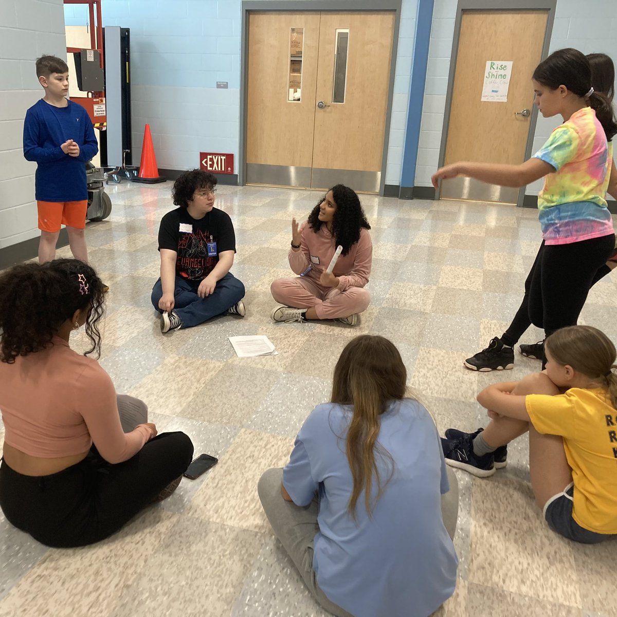 LedyardMTW's tweet photo. Last week we facilitated 24 conversation over 2 days with all of the 6th graders at LMS. We focused on being kind to each other &amp; steps to prevent bullying. We are making a difference one difficult conversation at a time! https://t.co/I3cM8HFUEl