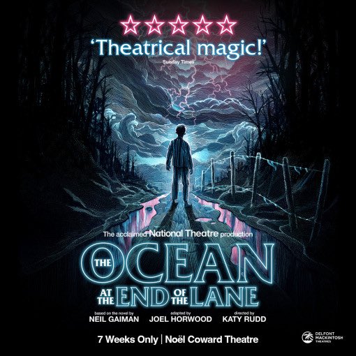 I just want to say thank you @neilhimself for The Ocean at the End of the Lane. I read the book years ago and loved it. Tonight I saw it on stage (on a business trip to London). They did your story justice and I am just so, so happy. That is what a great story can do. Give joy.