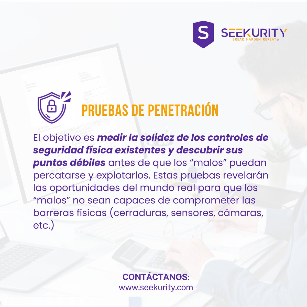 Fortalece tu seguridad en línea con Seekurity. Realizamos pruebas de penetración y protegemos tu empresa como si fuera nuestra misión. Descubre más: seekurity.com/services 
💪🔒 #Seekurity #Ciberseguridad #ProtecciónTotal
