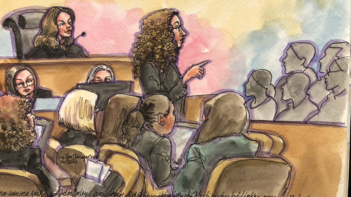 StephanieABC7's tweet image. Jury still deliberating the fate of #DavidDePape. It’s been 5 hours. Court says the jury will continue until 5pm, unless verdict is reached before then. #abc7now @courtart