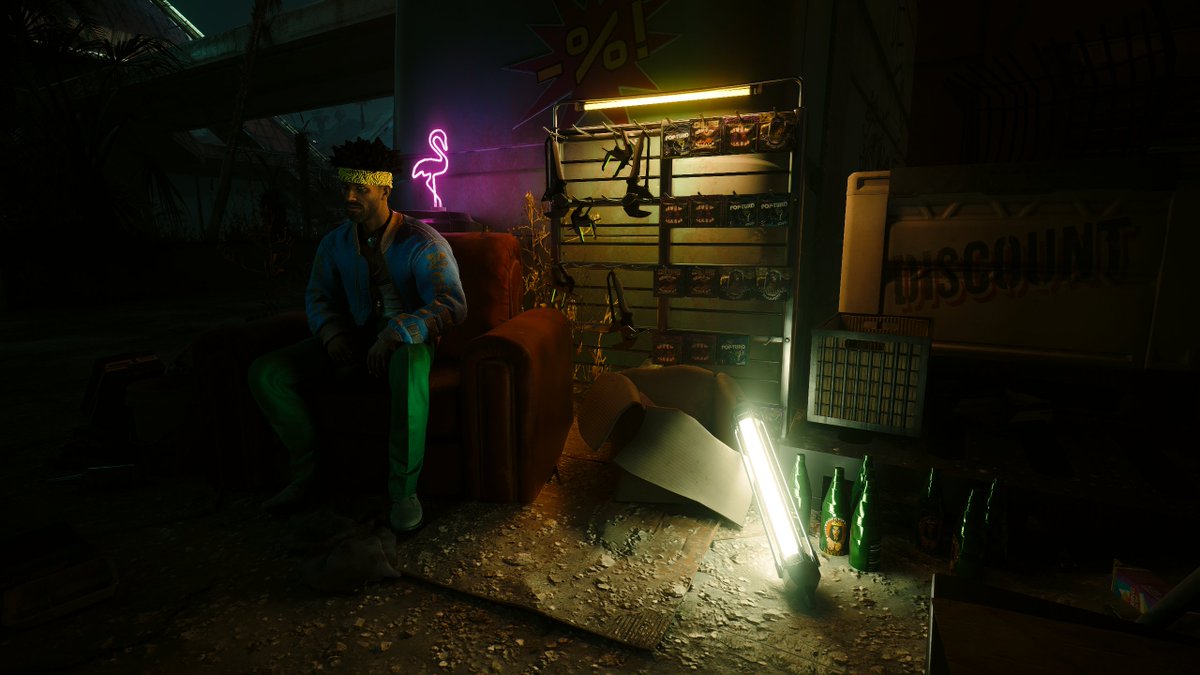 miracleofsound's tweet photo. Cyberpunk 2077 with pathtracing turned on is a sight to behold, holy shit https://t.co/H40Od0EzgT