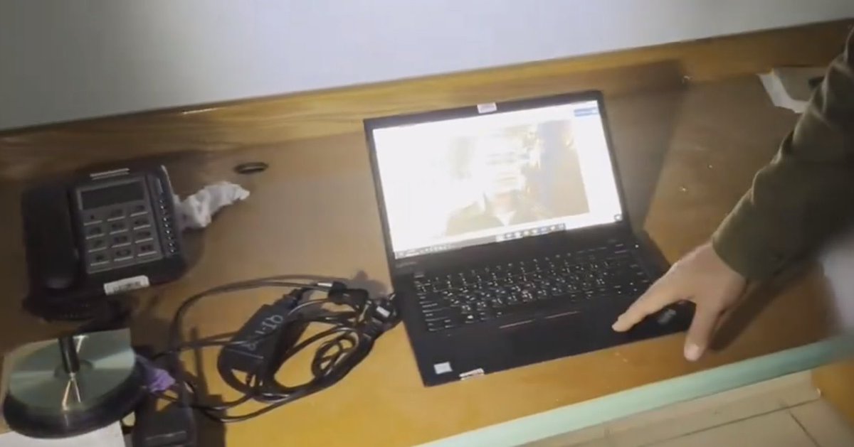YomnaElbanota's tweet photo. 🔴EVEN MORE #LIES 🔴

In the #first video that was later deleted you can see a “Lenovo Thinkpad T490” next to some CDs that were allegedly used by #hamas, only problem is… 
this laptop doesn't even have a CD drive!!
So they re uploaded it and blurred it😂 https://t.co/7JW68RosT2