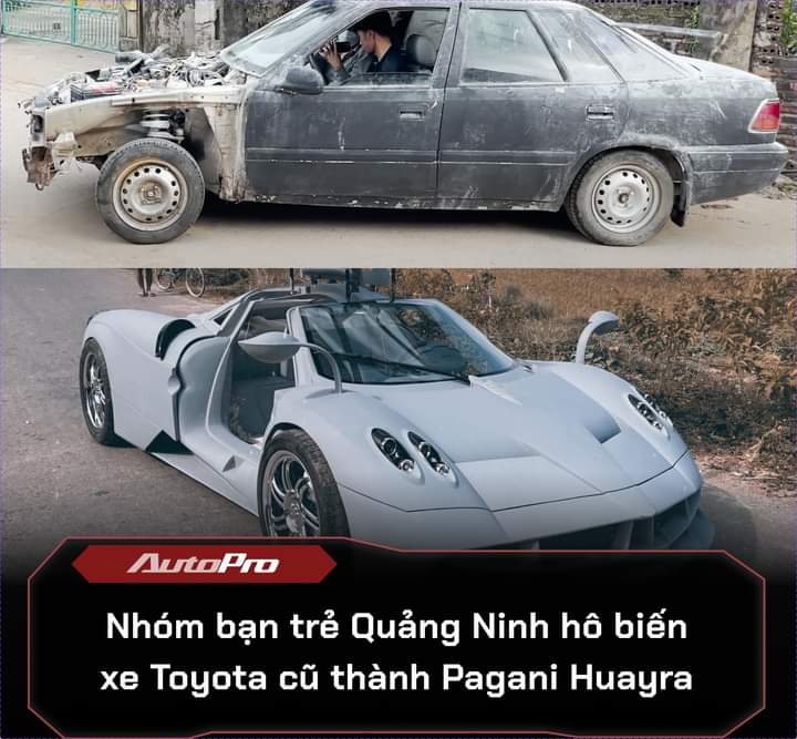 PHCHQUN1's tweet photo. Chiếc Huayra của Minh Nhựa đã không còn độc nhất bởi chiếc xe Made in Vietnam này nữa rồi 🐧
#autopro #NhếtTV https://t.co/NJl1GXmQjZ