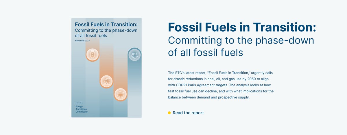 🚨Out now!🚨

New report shows that use of coal, oil and gas can, and must, be reduced dramatically by 2050, with reductions starting now.

Time is running out to keep to the targets set out in the COP21 Paris Agreement.

Read it here: bit.ly/3QP3Ixa