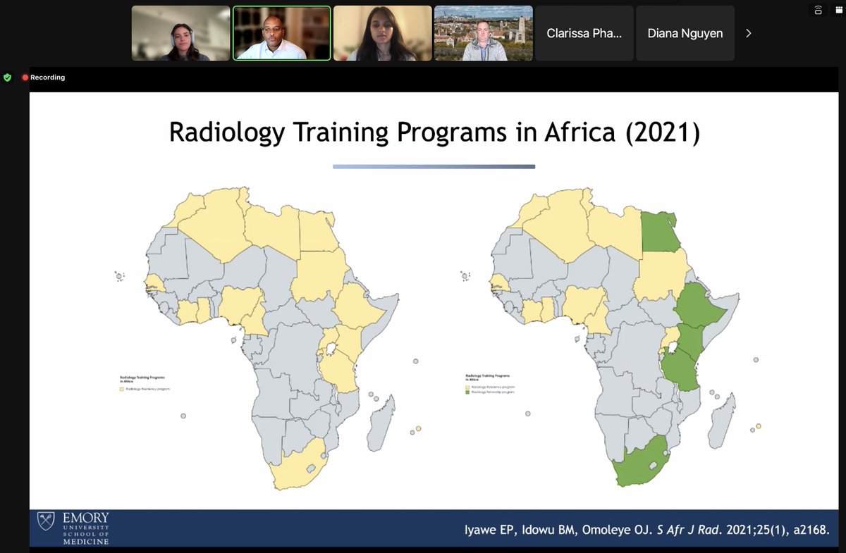 Great turnout this evening for our final @RadiologySIG 2023 Intensive event with @frankminja from @EmoryRadiology! Such an inspiring presentation about the opportunities for #radiology global health & education! @RADAIDIntl #globalhealth #internationalaid #futureradres