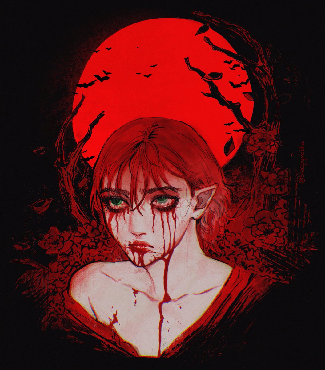 Blood red moon🩸🧛‍♀️