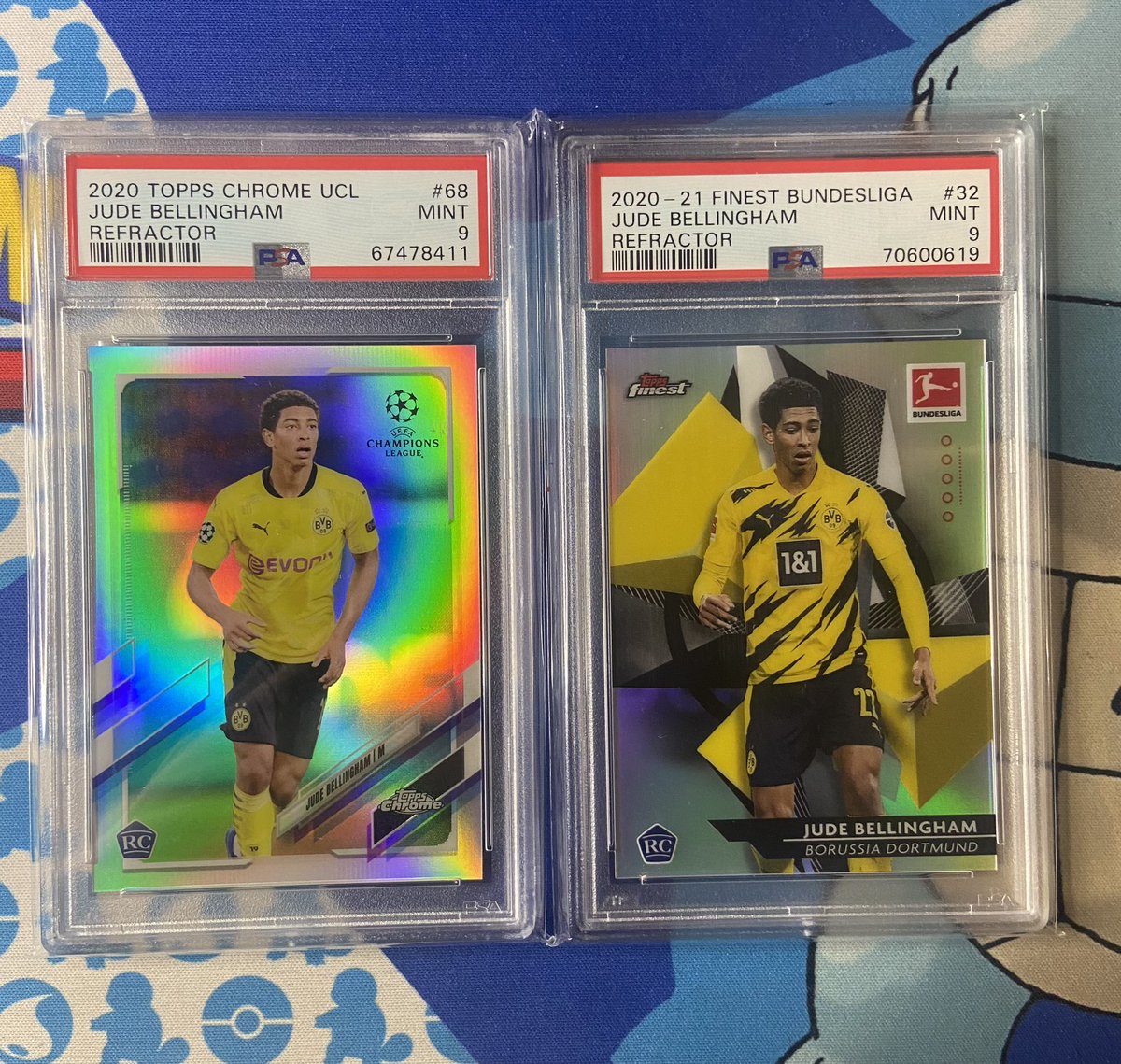 Card_Slayer819's tweet photo. Jude Bellingham Rookie Refractors PSA 9
$50 each
Shipping:
$5 BMWT
$1 PWE (1-2 Card Max)
#slayersale https://t.co/HulXr9ByJO