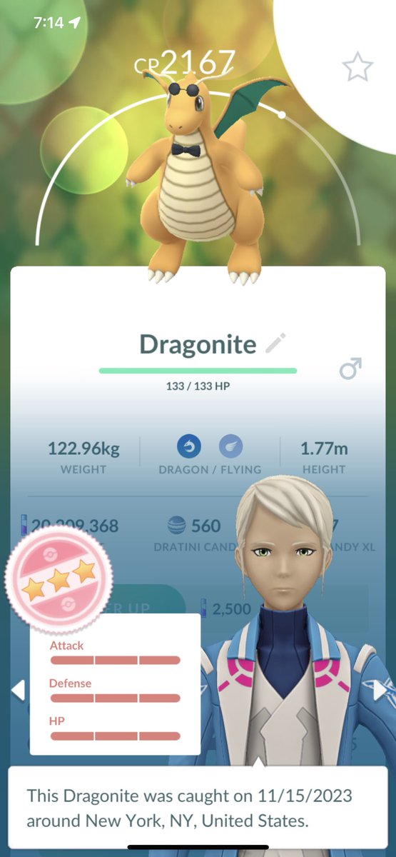 GuarCristian's tweet photo. Still no shiny but i will take it 🥰🎊🍾💯
#Pokemon #HundoDragonite #Hundo #NotShundo #PokemonGO #PokemonGOApp https://t.co/UZbeUuwj9e