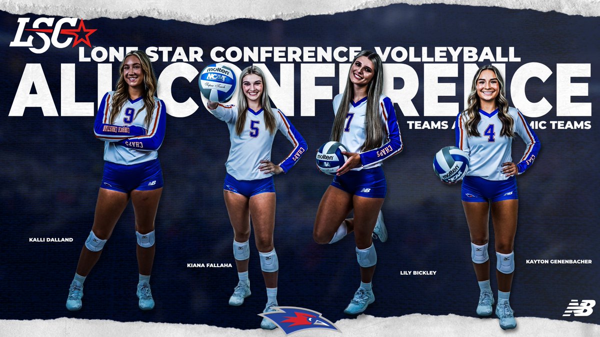 🏐VB| Congrats to <a href="/LoneStarConf/">Lone Star Conference</a> volleyball All-Conference Teams &amp; Academic Team members rep'n <a href="/LCUVolleyball/">LCU Volleyball</a>:

Lily Bickley
Kalli Dalland
Kiana Fallaha
Kayton Genenbacher

All-LSC Teams (LSC Release)⬇️
rebrand.ly/xa4frcp
Academic Teams (LSC release)⬇️
rebrand.ly/rrrj25q