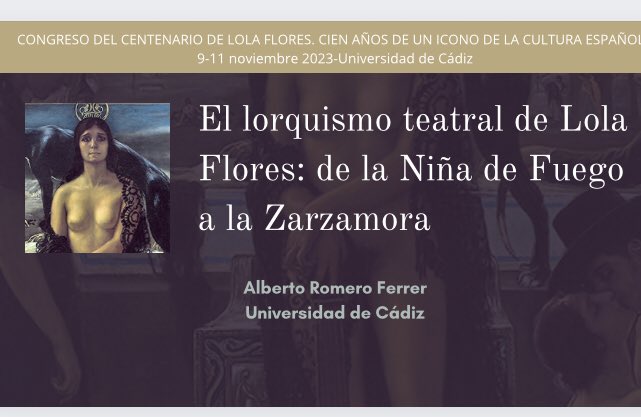 albertorofe's tweet photo. #CongresoLolaFlores @univcadiz @Cajasol con #LuisAntonioDeVillena y #PacoCepero la @univcadiz más #flamenca #LolaFlores #centenario https://t.co/ld763AX2IX