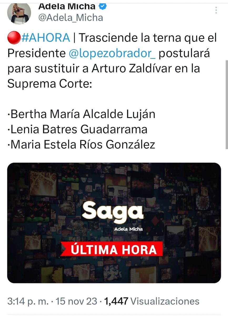 juanmbecerril's tweet photo. Es una auténtica falta de respeto para las mujeres que el factor decisivo de selección, sea el nivel de sumisión hacia AMLO y no de capacidad profesional. Si para eso queríamos la paridad de género, que triste caso. En México hay espléndidas juristas en el PJF. Pobre país, neta. https://t.co/Z8ZuyMc46b