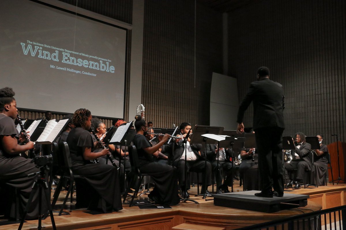 SonicBoomOTS's tweet photo. The #JSUBands program is excited to accept the invitation of the Mississippi Bandmasters Association to present the @JacksonStateU Wind Ensemble as the featured university band at the 2023 State Clinic. Our Dec. 8 concert is the first ever by an HBCU. #LuvDaBoom https://t.co/py0ztp3JUR