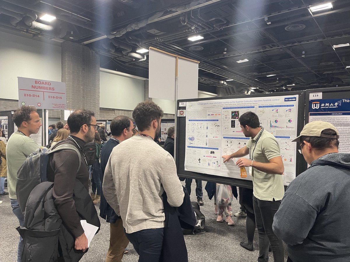 @LavaudSimon and @guillevicente94 had a blast presenting their posters at #SfN2023! We appreciate great input, feedback and anyone who stopped by to say hi!