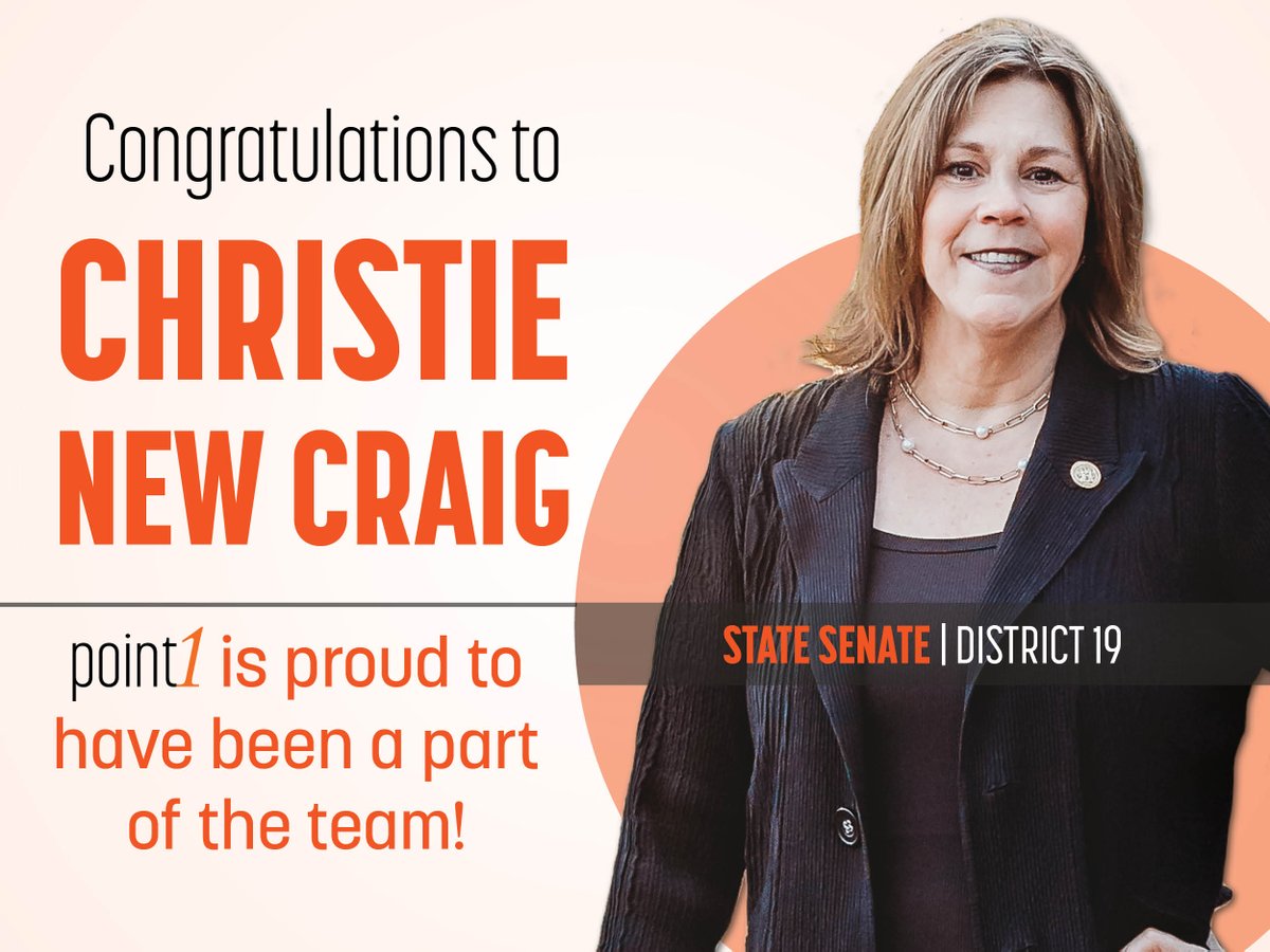 point1gop's tweet photo. Winning at point1 continues this election year with two wins in VA State Senate races! Congratulations to @DelChrisHead and @NewCraigforVA on your successful campaigns and thank you for letting us be a part of your team. https://t.co/ilbakQ2hgE