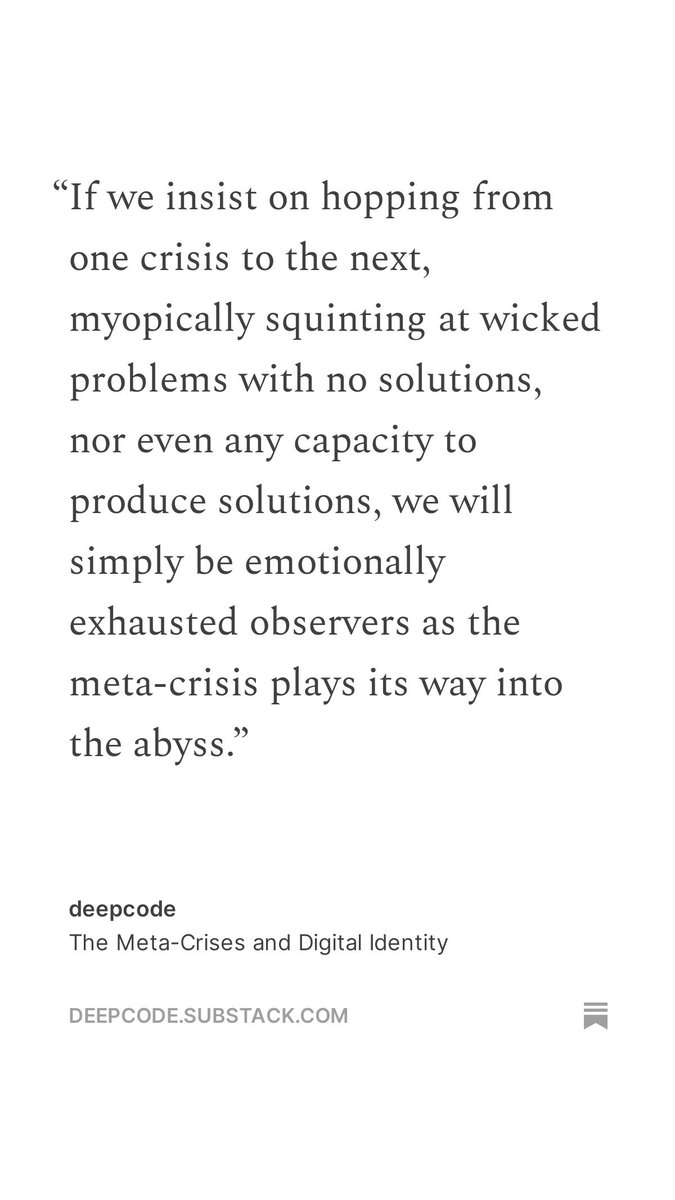 BugraCelik's tweet photo. The Meta-Crises and Digital Identity  @jgreenhall  https://t.co/3WmV2mmNOO https://t.co/ERNPiP2YEG