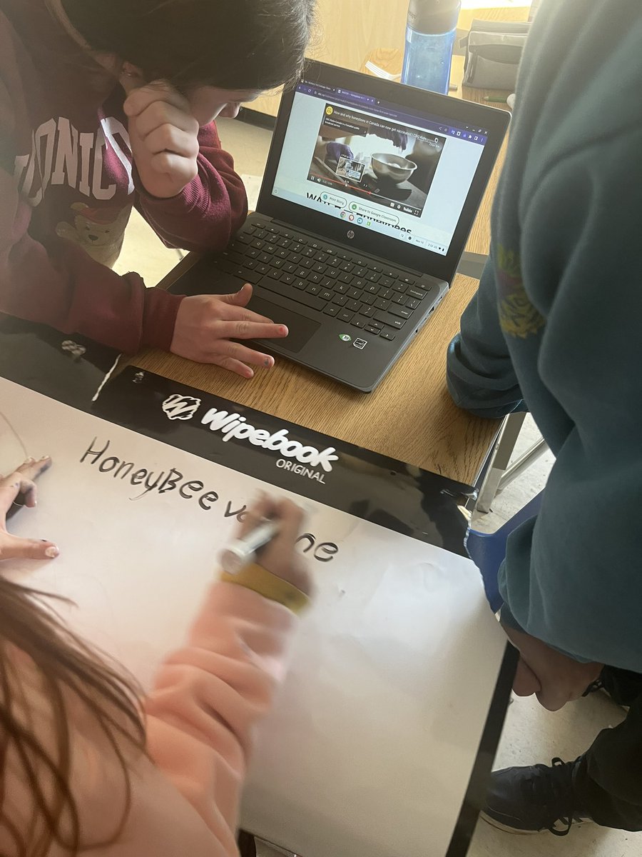 Ss are working together to summarize articles about current events. <a href="/ps_baxter/">Baxter Central PS</a>