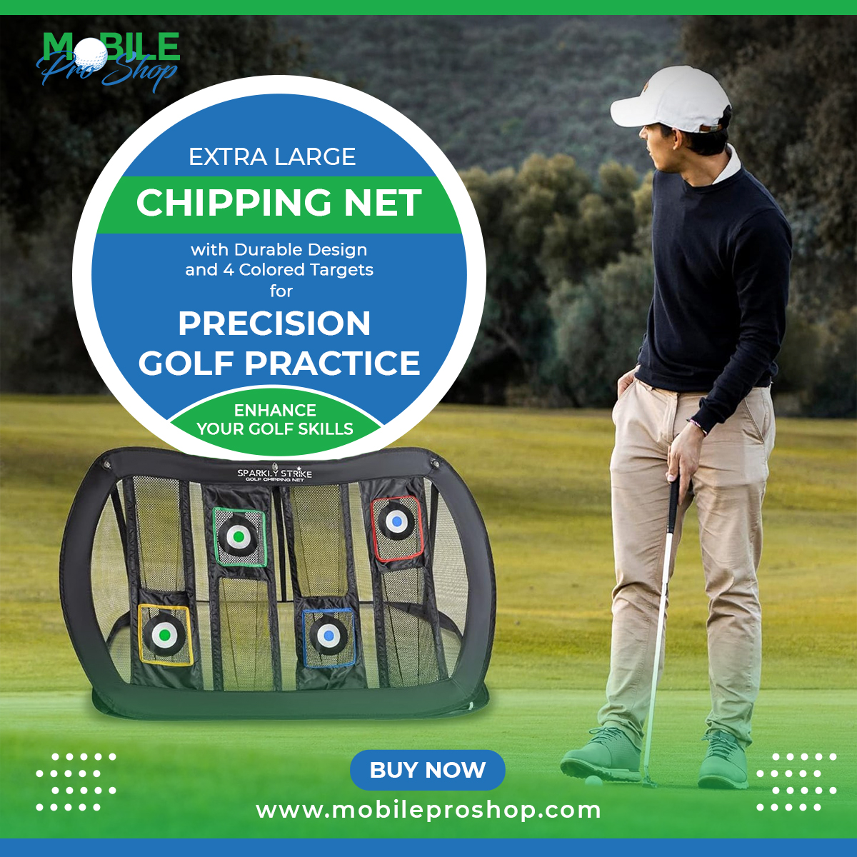 MobileProShopTN's tweet image. Mobile Pro Shop: Extra Large Chipping Net with Durable Design and 4 Colored Targets for Precision Golf Practice"
#MobileProShop #GolfTraining #ChippingNet #GolfPractice #MobileProShop #GolfSkills #PrecisionPractice #GolfGear #SportsTraining #GolfingEssentials #ProShopGear