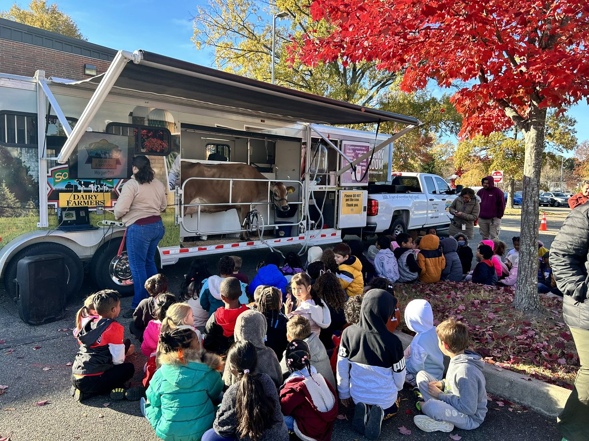 Check out the #careertraining that went on for our Lions during our visit from the Mobile Dairy Farm. Our Lions learned about the hard work it takes to be a dairy farmer & how conservation plays a role in this career. #authenticlearning