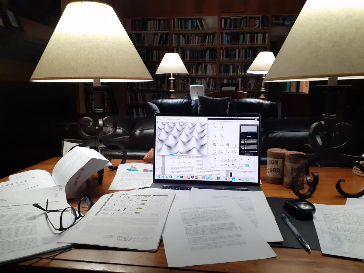 Back to Santa Fe @sfiscience, my intellectual home. I am working on my spot at the Cormac MacCarthy's Library. This time: liquid brains, universals in the logic of life and synthetic ecosystems. I look forward to some unexpected findings while working the night shift.