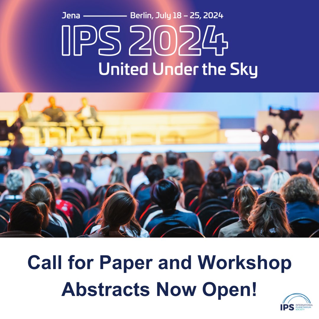 Are you interested in being a part of IPS 2024 in Jena and Berlin? The call for paper presentation and workshop abstracts is now open. Learn more and submit: planetarium.berlin/ips2024#abstra…