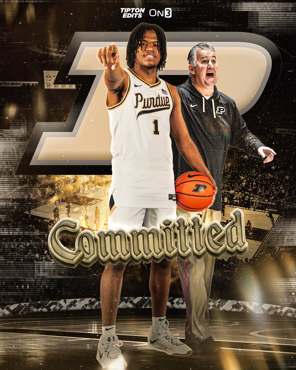 NEWS: 2024 four-star SG Gicarri Harris (<a href="/Gicarri1/">Gicarri Harris</a>) tells me he’s committed to Purdue. 

Story: on3.com/college/purdue…