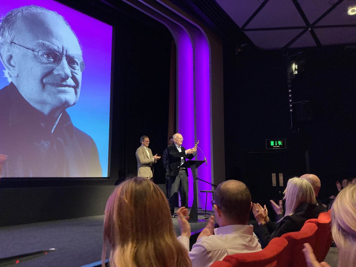 Congratulations to OUP composer <a href="/johnmrutter/">John Rutter</a>, who received his <a href="/IvorsAcademy/">The Ivors Academy</a> Fellowship last night at their awards ceremony in London.🎵🎶 

The Academy Fellowship is the highest honour they bestow, and we’re incredibly proud to be John’s publisher.