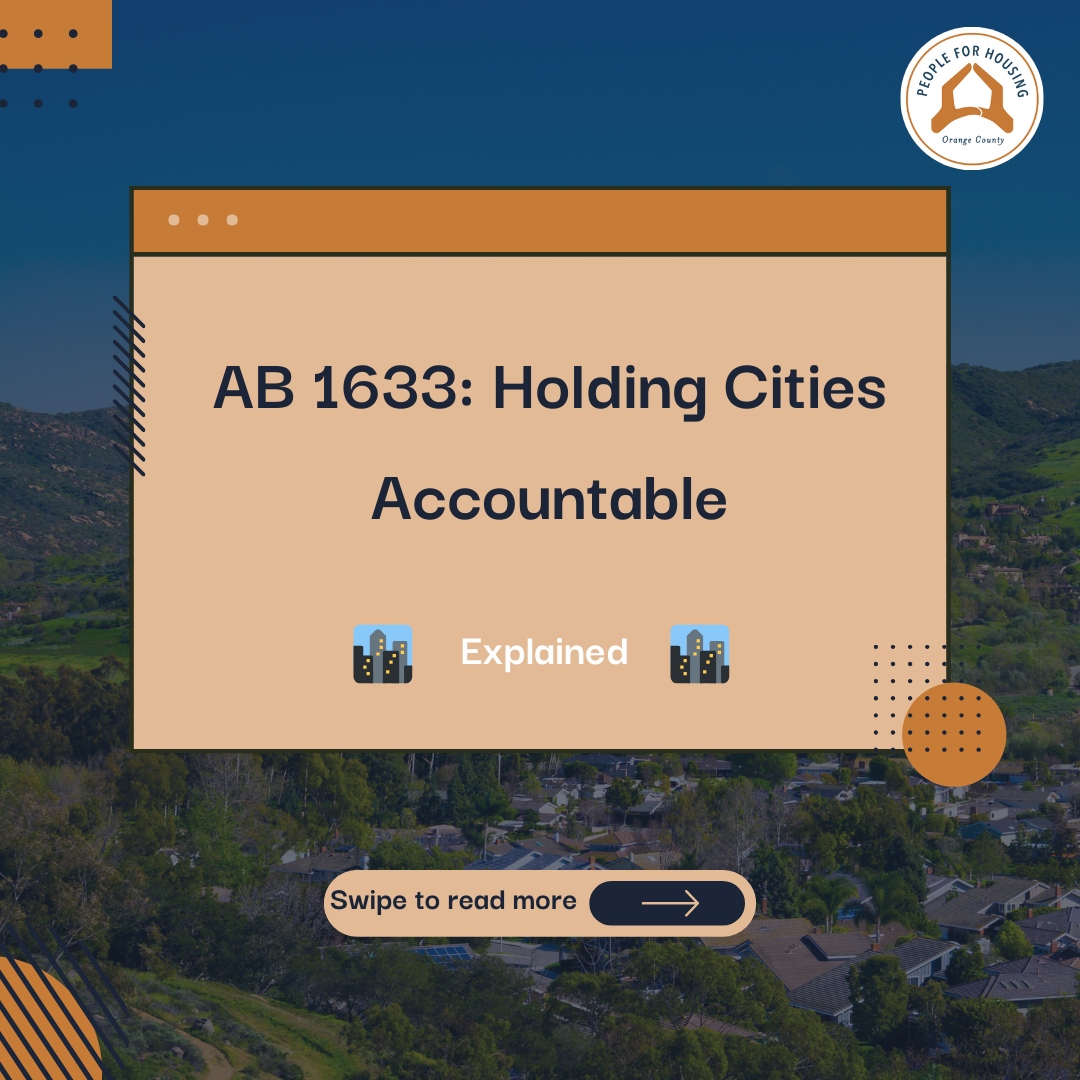 HousingOC's tweet photo. AB 1633 is a game-changer for housing in California. It puts an end to inappropriate abuse of the CEQA and ensures clarity, predictability, and protection for developers. 🏡💚 #AB1633 #HousingForAll #UrbanDevelopment https://t.co/fqLLlCvHNJ