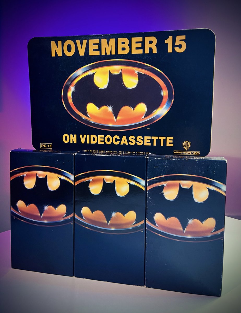 On this date in 1989, Tim Burton’s BATMAN was released on home video. It was released less than six months after its theatrical release, which was unheard of at the time. I got my first copy at a local grocery store.