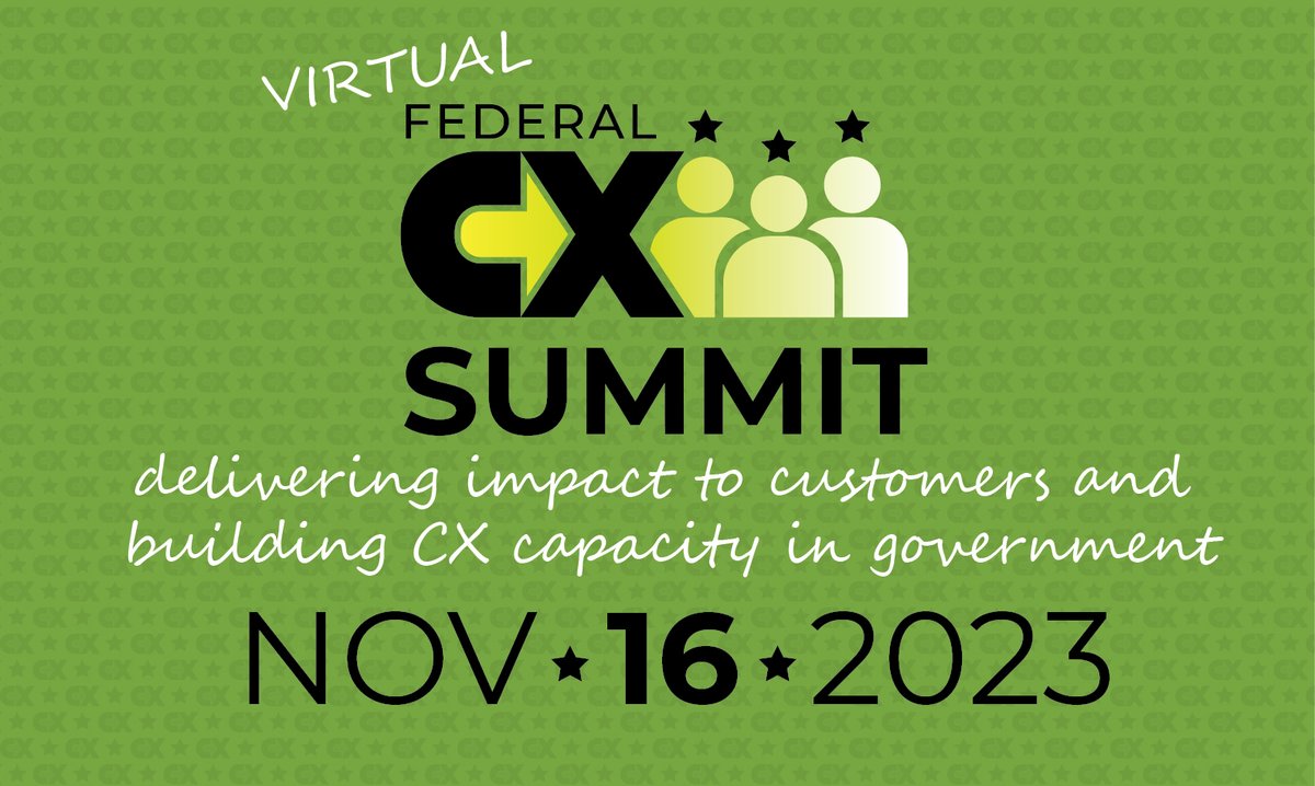 There is still time to register for tomorrow's Federal CX Summit! Join us to hear from speakers across government discussing innovations, trends, and technologies that can be leveraged to enhance CX at federal. Sign up today: ow.ly/Hnfl50Q83mY