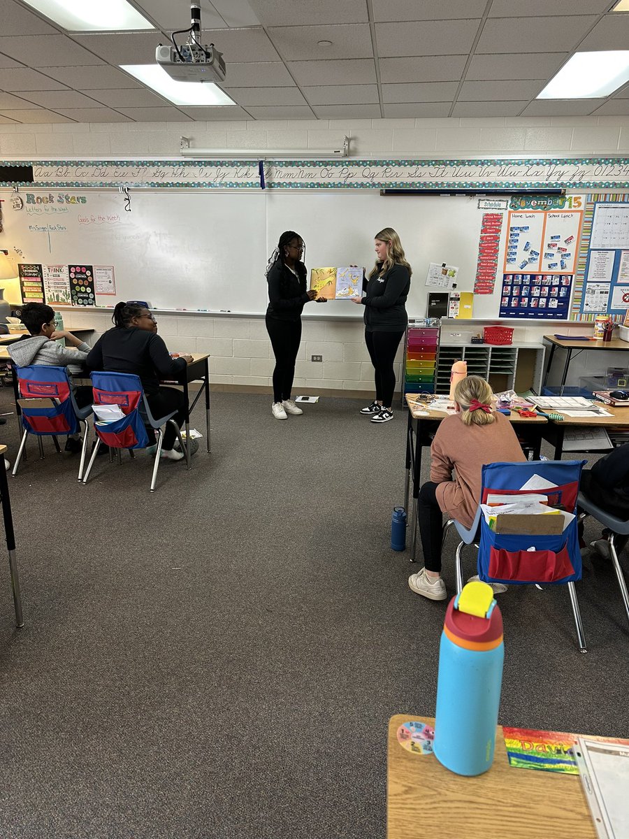 Today 24 of our winter athletes went to 4 of our elementary schools to read to the children and talk about the importance of reading.  Tiger Reading Club.  Our athletes were amazing!  So proud of each and every one of them!