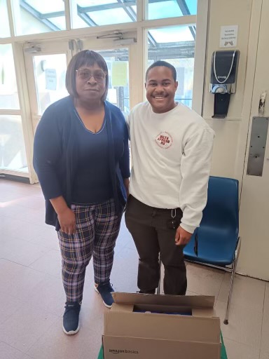 We would like to thank Stockton’s Alpha Pi Chapter of Delta Epsilon Mu and their leads philanthropy chairs Naomi Jardine and Alyssa Littleton for their diligent efforts to donate much needed personal hygiene supplies to our indigents in our care at the Mission.