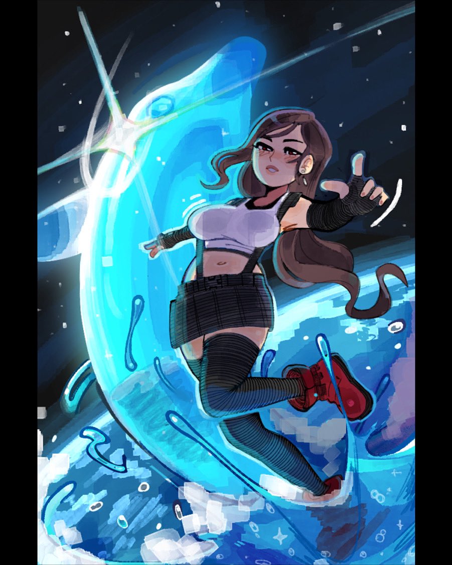 zazipou_z's tweet photo. Dolphin Flurry!

#ff7 #FF7R https://t.co/kucYQQyYEb