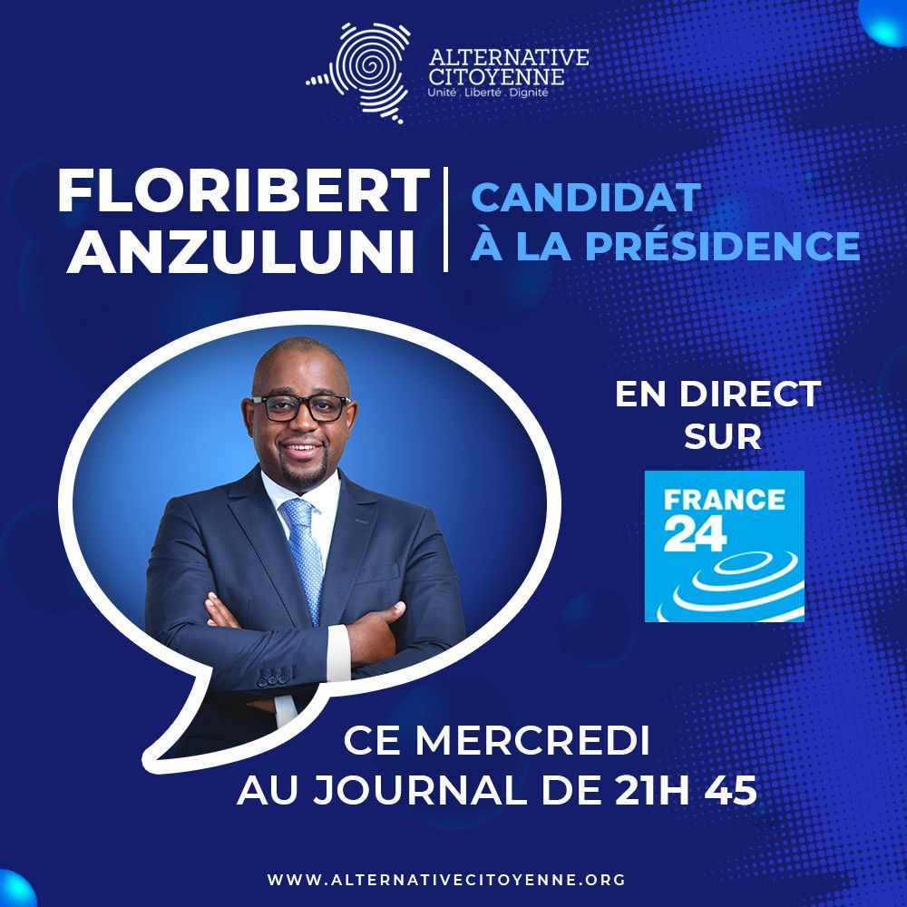 Rdv ce soir sur <a href="/France24_fr/">FRANCE 24 Français</a> pour comprendre les enjeux du Contrat social de la société civile rd congolaise mais également pour prendre conscience de la dimension citoyenne du candidat à la présidentielle <a href="/FloribertAnzu/">Floribert Anzuluni</a>.
<a href="/AlternativeC_/">AC-CONGO RDC</a>
Le Contrat Social est en Marche!!