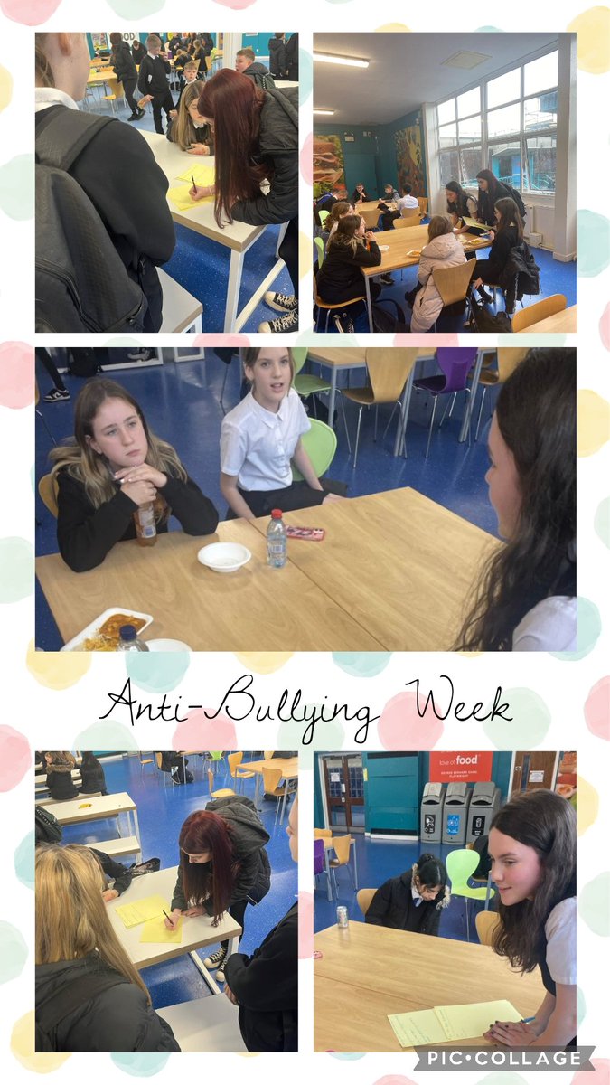 Today we ran a drop-in for our peers to talk to us about Anti-Bullying and also spoke to others in the canteen to capture their views and voice - thanks to all who gave us their time 🗣️🗣️🗣️ #AntiBullyingWeek #listenup @IrvineRoyalAcad @MarwickMrs @BusElliot