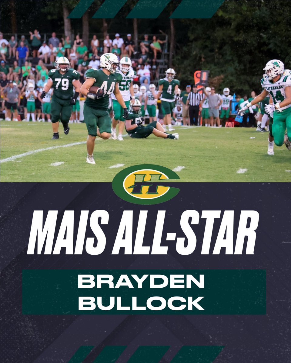 Congratulations to Brayden Bullock-LB-(Sr.), for being selected to the 4A-6A MAIS All-Star Game! <a href="/braydenbulloc13/">brayden bullock</a>