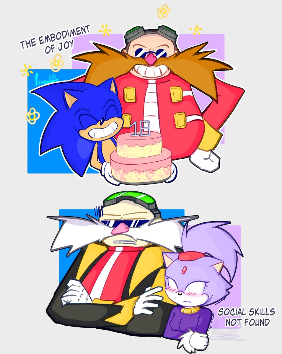 18 years later, I still love the dynamic going on between these 4.
Happy anniversary, Sonic Rush! #SonicRush #blazethecat #eggmannega