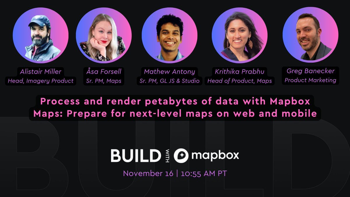 Mapbox's tweet image. Exciting new features are coming to Mapbox Maps! See how we're improving the developer experience for building maps for web and mobile. 🗺️ 📲 

Join us this Thursday: buff.ly/3Dqe9iU

#interactivemaps #appdeveloper #geodev