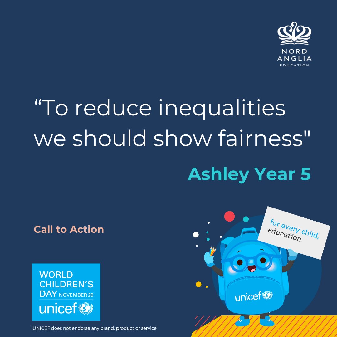 BISB_School's tweet image. We asked some of #BISB Lower School Students what can they do to reduce inequalities and these are a couple of their answers!
#NAEUnicef #NAEWorldChildrensDay #NAETheAmericas