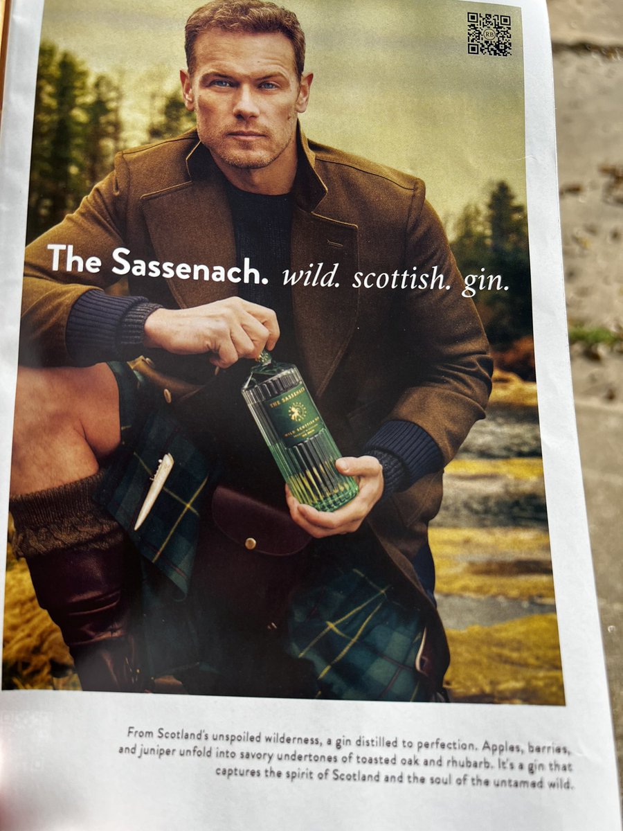 Just got my <a href="/ReserveBar/">ReserveBar</a> holiday catalog in the mail today. Mmmm, what a lovely Scottish gin…GER <a href="/SamHeughan/">Sam Heughan</a> 🍸🍹