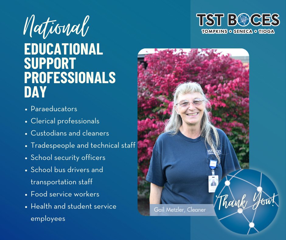 🎉 Today is National Educational Support Professionals (ESPs) Day! 🍎✨ ESPs work tirelessly to support our students🏫 Join us in expressing our gratitude to the dedicated ESPs who go above and beyond every day. Your hard work keeps our students safe, and ready to learn. ❤️📚