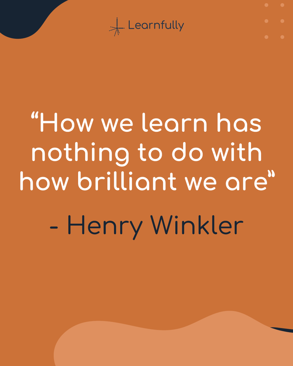 HelloLearnfully's tweet photo. 👏Henry has it right. He is a well-loved comedy actor, from Happy Days to Arrested Development. At age 31, he was diagnosed with dyslexia. Without #executivefunctioning tools, learning is hard no matter how smart you are. We work with you to build those tools. https://t.co/wDWsIpQyD7