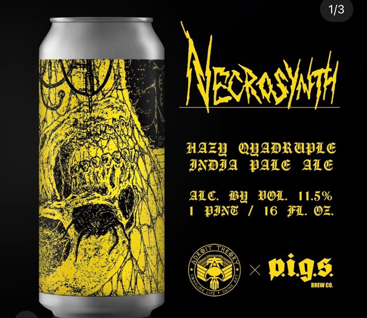 You skipping work Friday? 

* NecroSynth - Hazy Quadruple IPA

Shockingly, we have never brewed a Quadruple Hazy IPA before, but when our new friends from <a href="/p/">paolo i.</a>.i.g.s_brewery flew over from Greece we figured we should brew something epic!