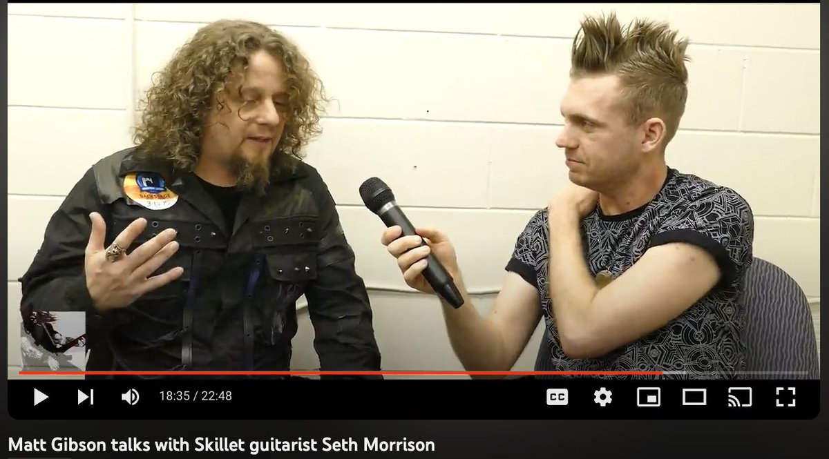 That one time...when I was interviewing Skillet guitarist Seth Morrison and he started interviewing me back! 🎸🎶 🤣