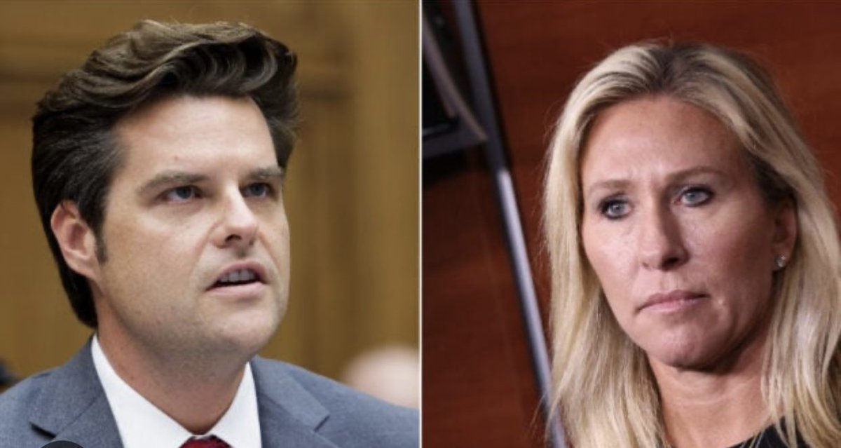 On a scale of 1-10 how happy would you be to see Marjorie Taylor Greene and Matt Gaetz expelled from Congress? 🤚💯