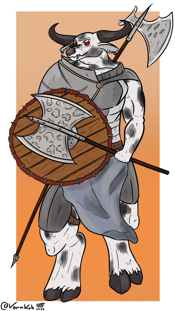 Lethelatios's tweet photo. @SoulSilverIV What a handsome red dragon! Red really is such a superior color!
Oh boy, I’m sure my little ol Minotaur oc would look so adorable with a fluffie wittle face <3 https://t.co/XyZAsTd7dp