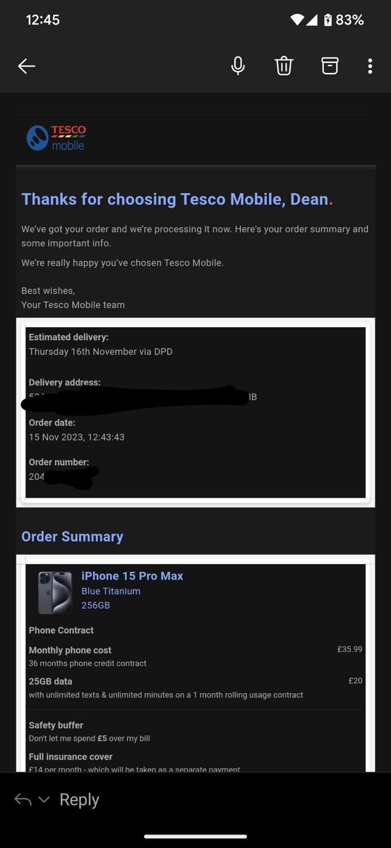 forest_red77's tweet photo. STAY clear of @tescomobile applied for a mobile on the 15/11/23 paid first month. Just checked credit report... See the dates.... Rang them and they stated fraud on account. -£55 now, no phone and accused of fraud. I looked on the 10th but didn't apply or even register. #ofcom https://t.co/7JDLGeERGR