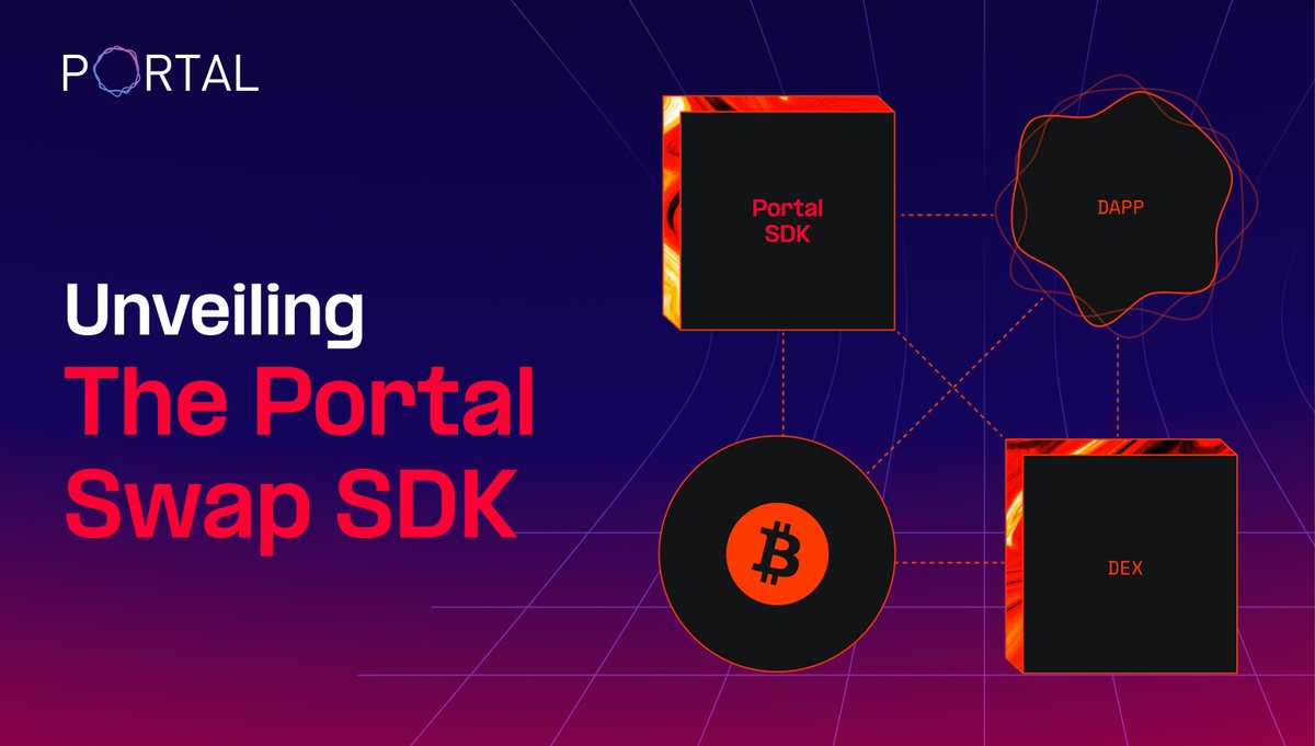 🔄 We’re proud to unveil The #Portal Swap SDK, the ultimate toolkit for builders to seamlessly integrate the Portal DEX functionality into their DEXs &amp; chains, powered by Portal’s Cross-chain Atomic Swap technology.

📚Read more: medium.com/@Portal_team/u…

Sign up: